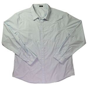 Coofandy Dress Shirt Mens XL Light Blue Work Casual Classic Church Business Play